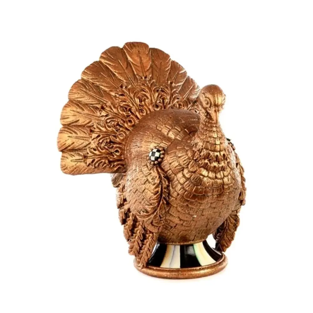 NEW MacKenzie-Childs Autumn Harvest Copper Turkey in Original Box Thanksgiving